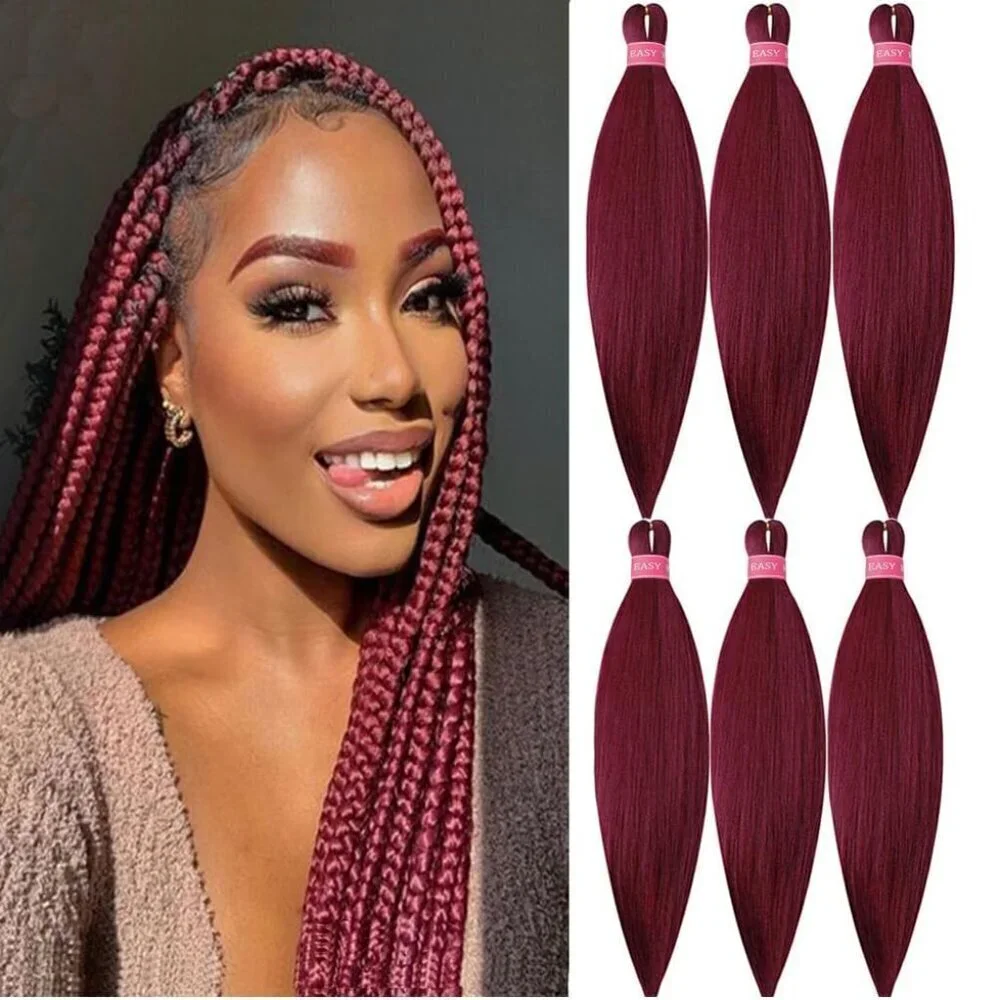 Pre Stretched Braiding Hair Extension Synthetic Soft Prestretched Braids Hair fo